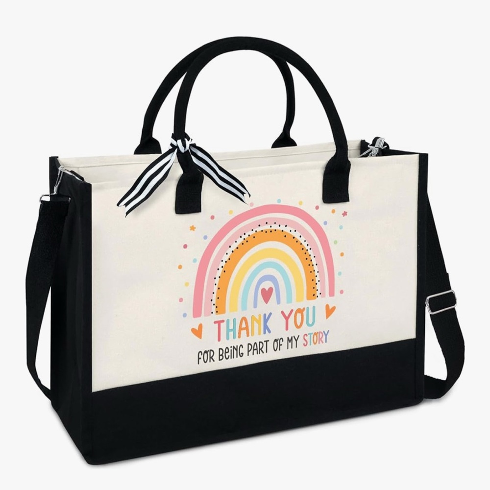 Colorful Rainbow Tote Bag
